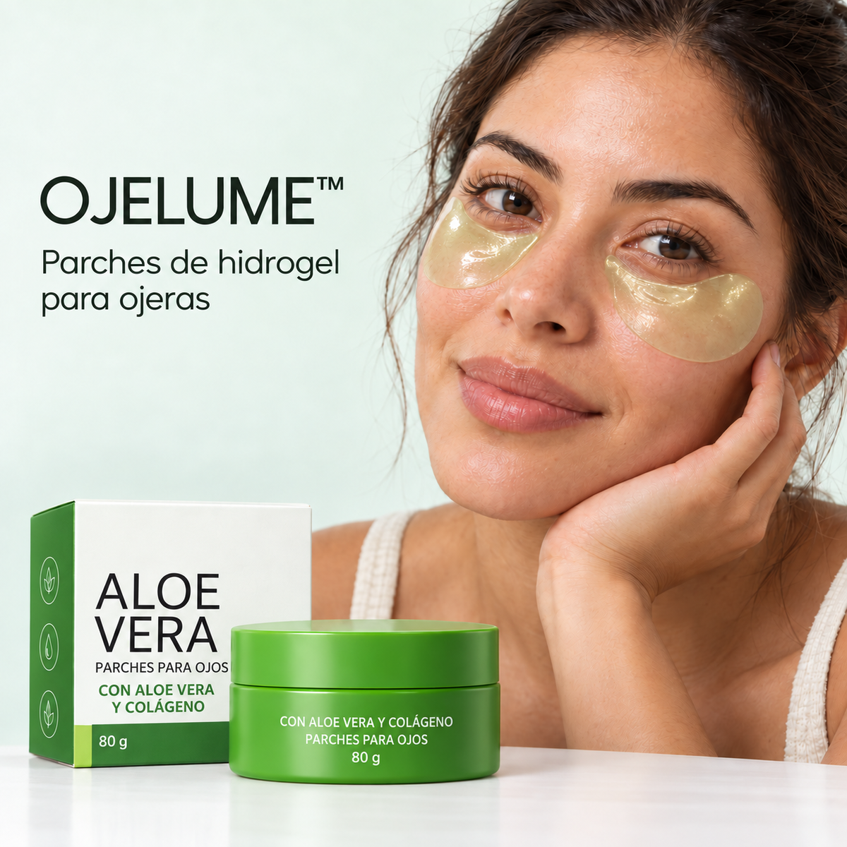 OJELUME™ Parches de hidrogel para ojeras con Aloe Vera