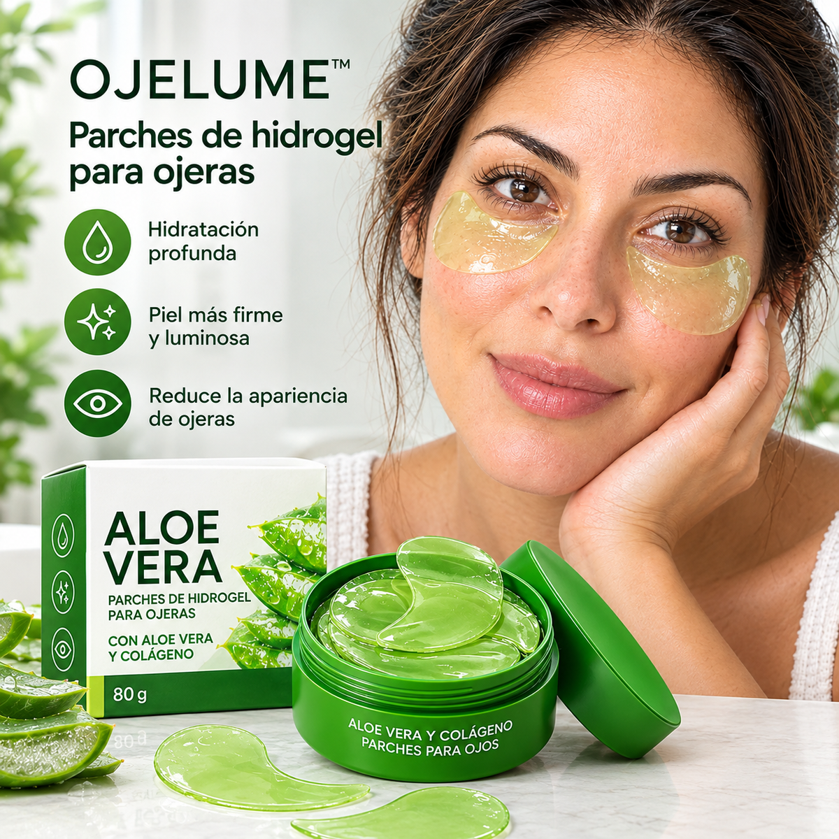 OJELUME™ Parches para Ojeras con Aloe Vera ESPANHA
