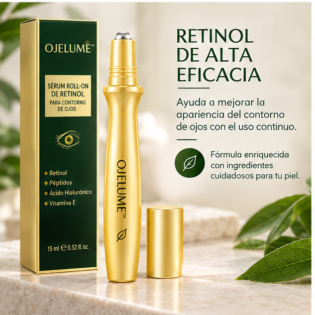 Sérum Roll-On con Retinol · Líneas y Arrugas